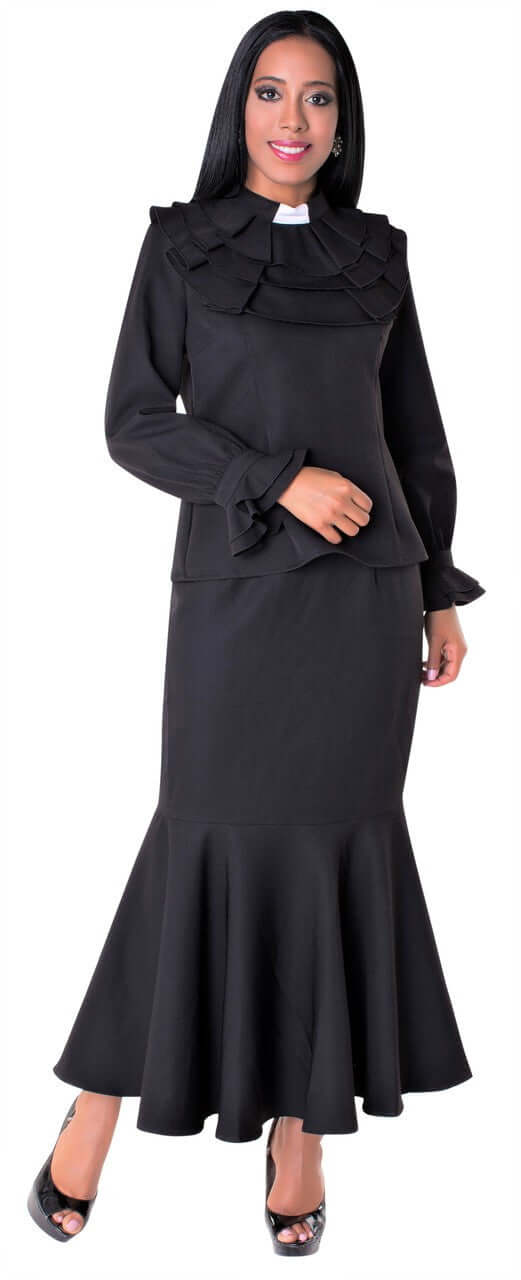 chinese dress ladies Ladies Long Sleeved Slip-In Collar Clergy Shirt – Vanpoulles
