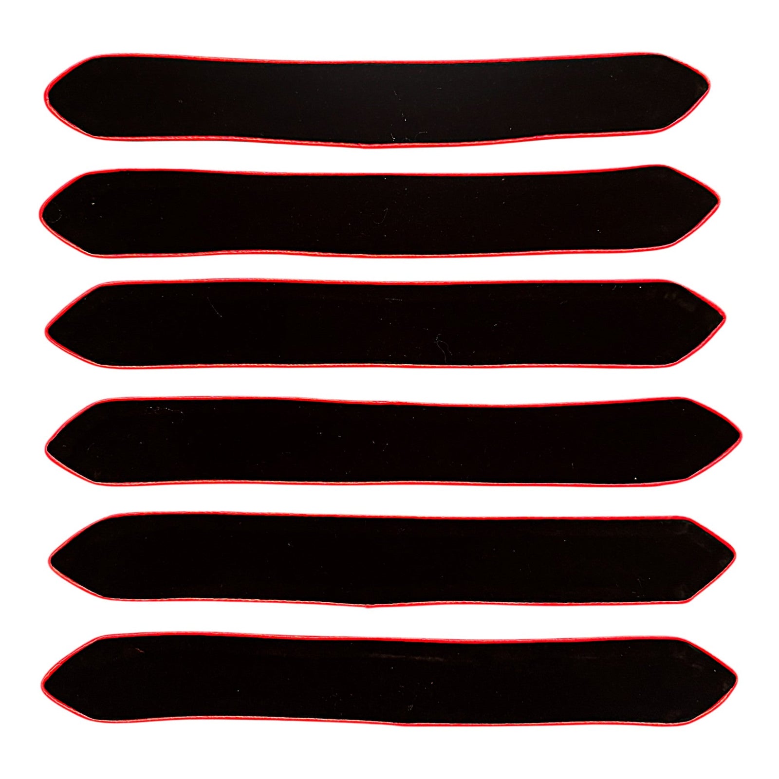 Set of black chevrons with red trim for clergy robes, part of Chevrons & Doctoral Bars for Clergy Robes collection.