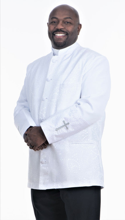Men&#39;s Gershon Clergy Jacket In White