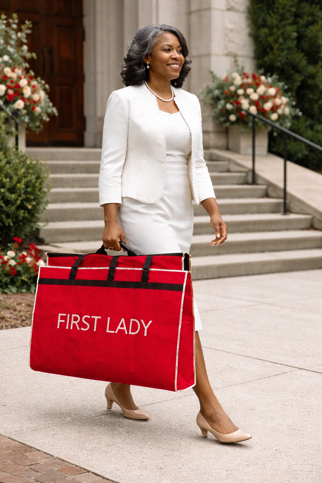 FIRST LADY Clergy Robe Travel & Storage Bag in Red