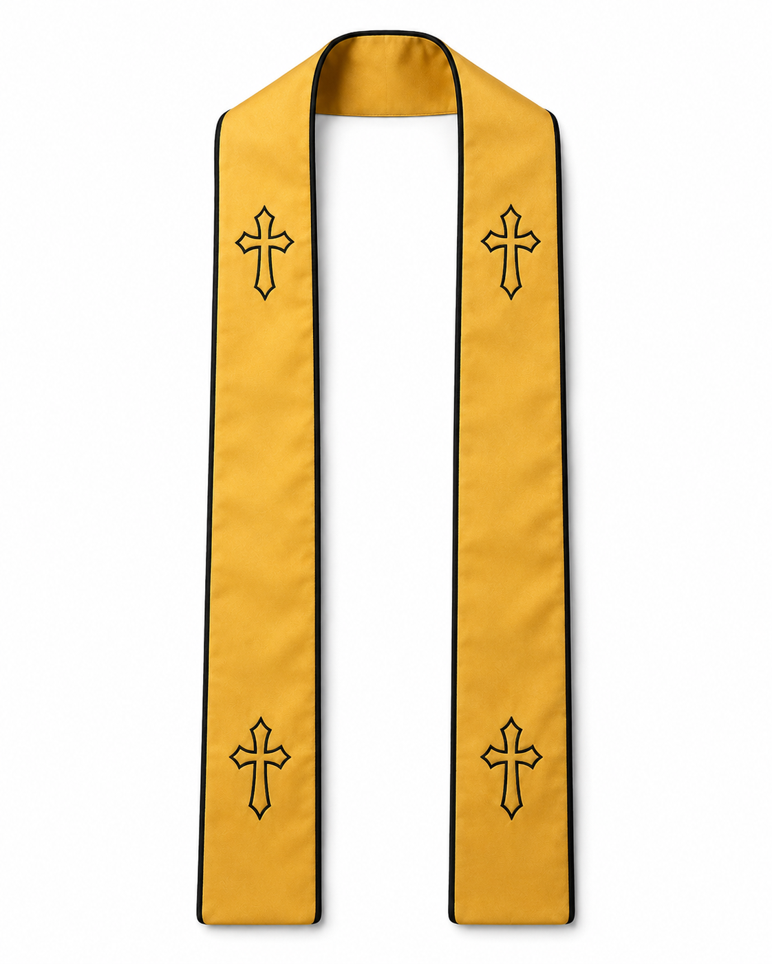 Clergy Stole in Gold & Black