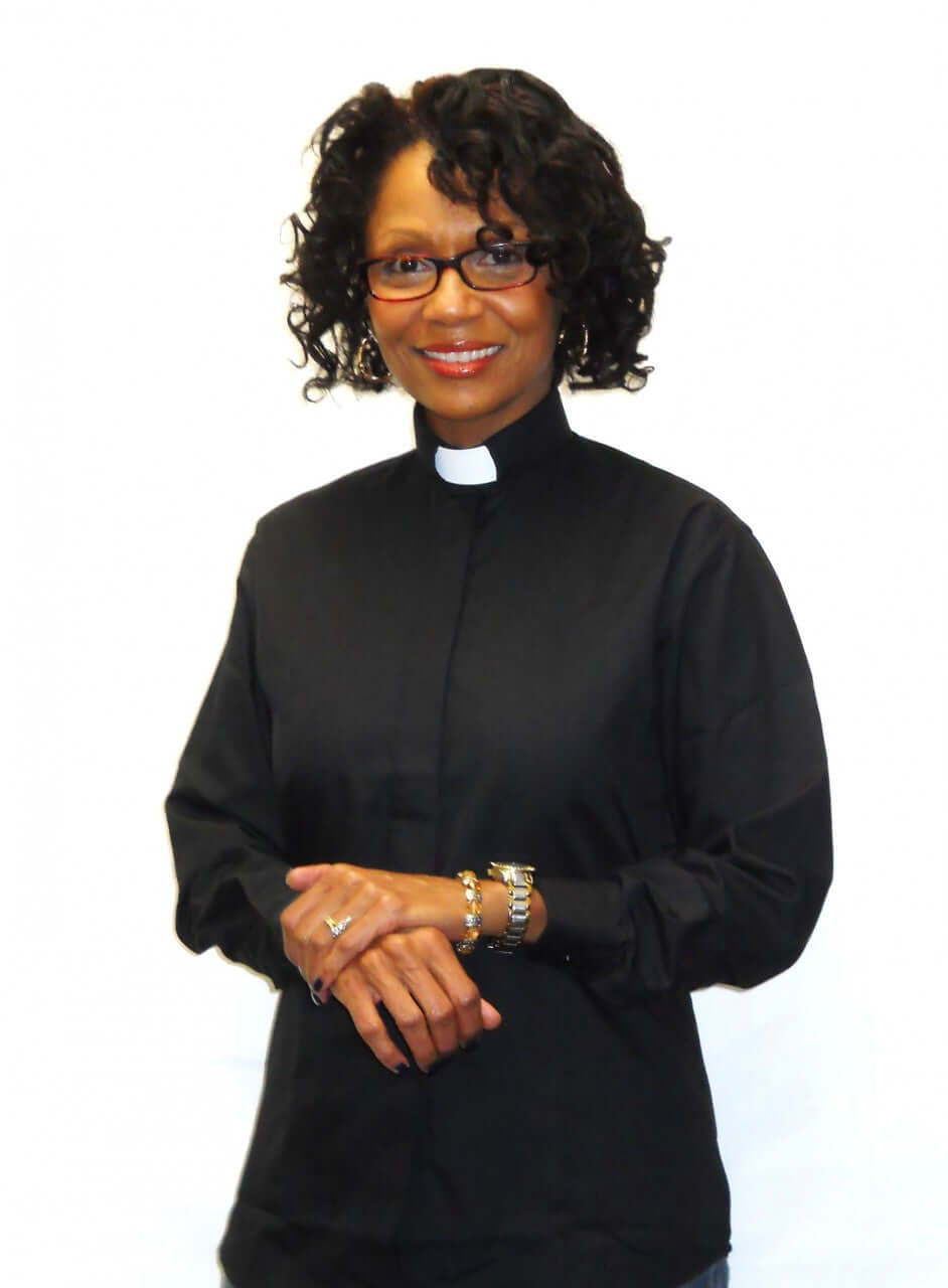 priest collar dress shirt Neckband Gray Clergy Shirt for a Polished Look