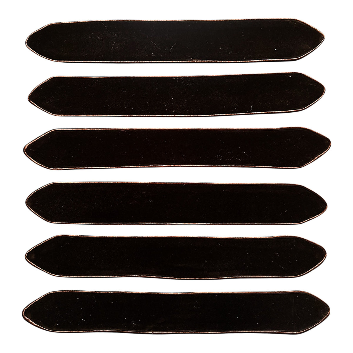 Chevron / Doctoral Bars In Black - Pack of 6