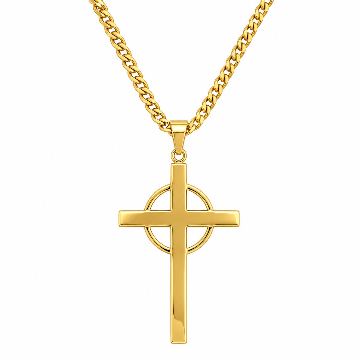 Celtic Cross Pendant & Chain Set