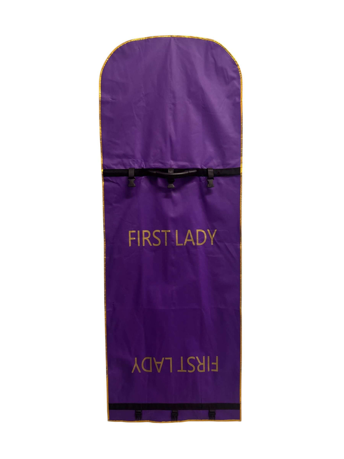 FIRST LADY Clergy Robe Travel & Storage Bag in Purple, featuring a strong zipper closure and durable handle.